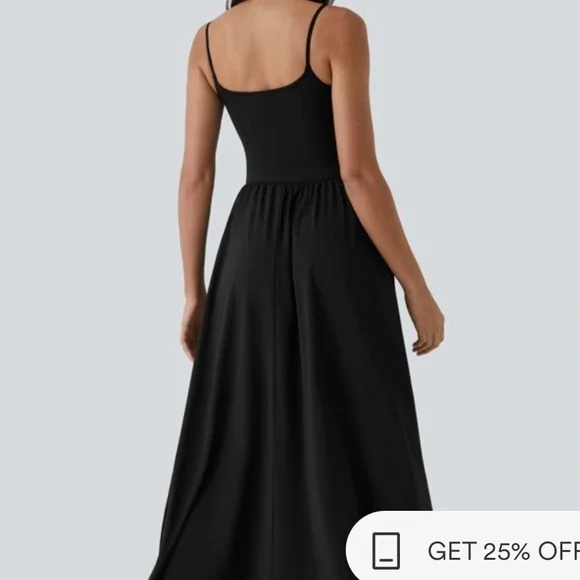 HALARA Elegant Black Maxi Dress - Picture 2 of 4